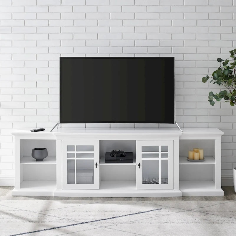 Meuble TV classique à ouverture frontale de 80 pouces