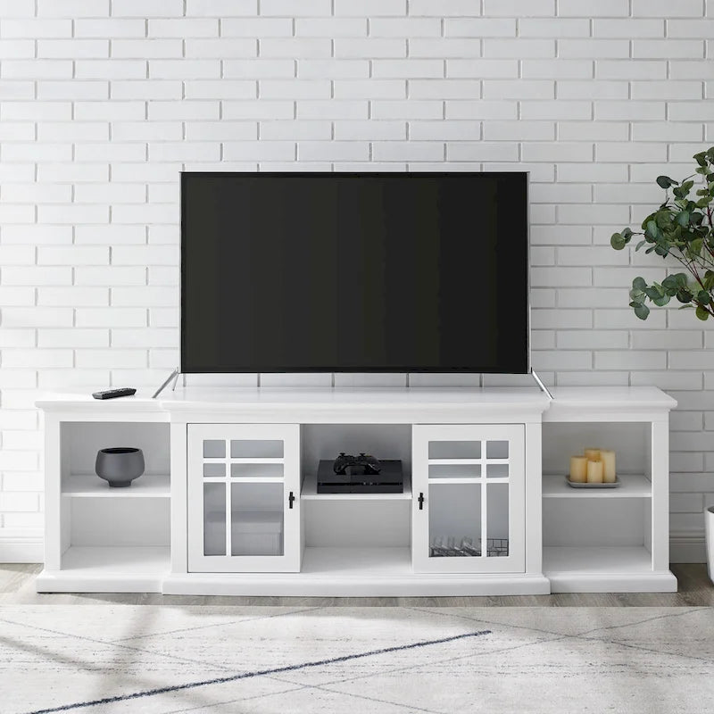 Meuble TV classique à ouverture frontale de 80 pouces