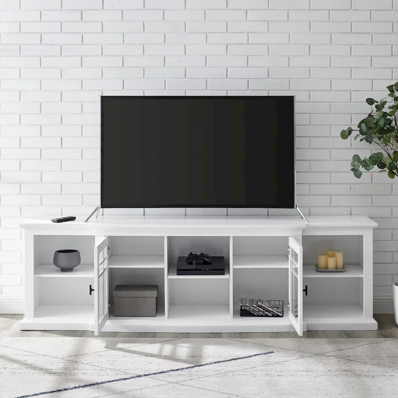 Meuble TV classique à ouverture frontale de 80 pouces