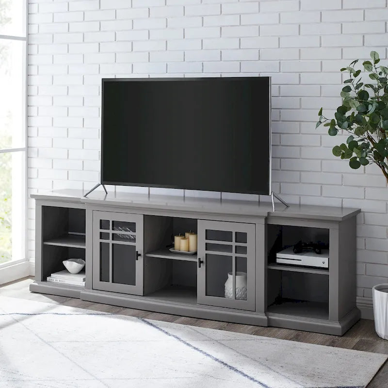 Meuble TV classique à ouverture frontale de 80 pouces