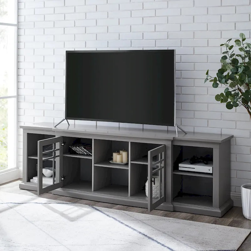 Meuble TV classique à ouverture frontale de 80 pouces