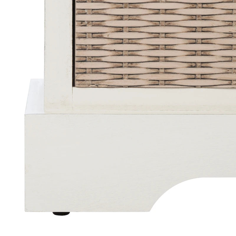 Banc de rangement capitonné à trois tiroirs - 47Lx15Px19H