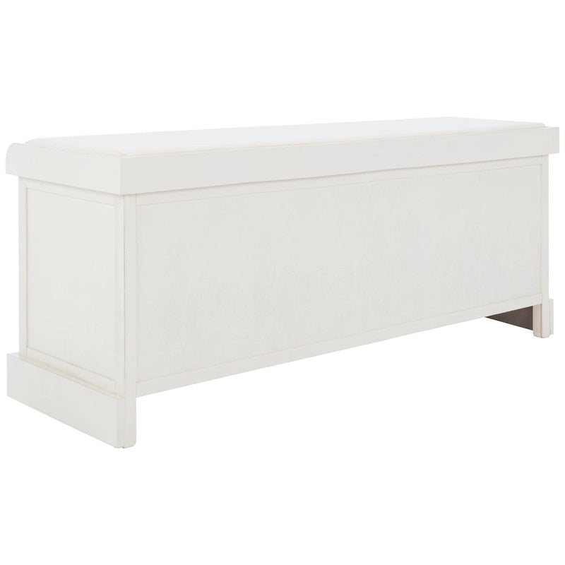 Banc de rangement capitonné à trois tiroirs - 47Lx15Px19H