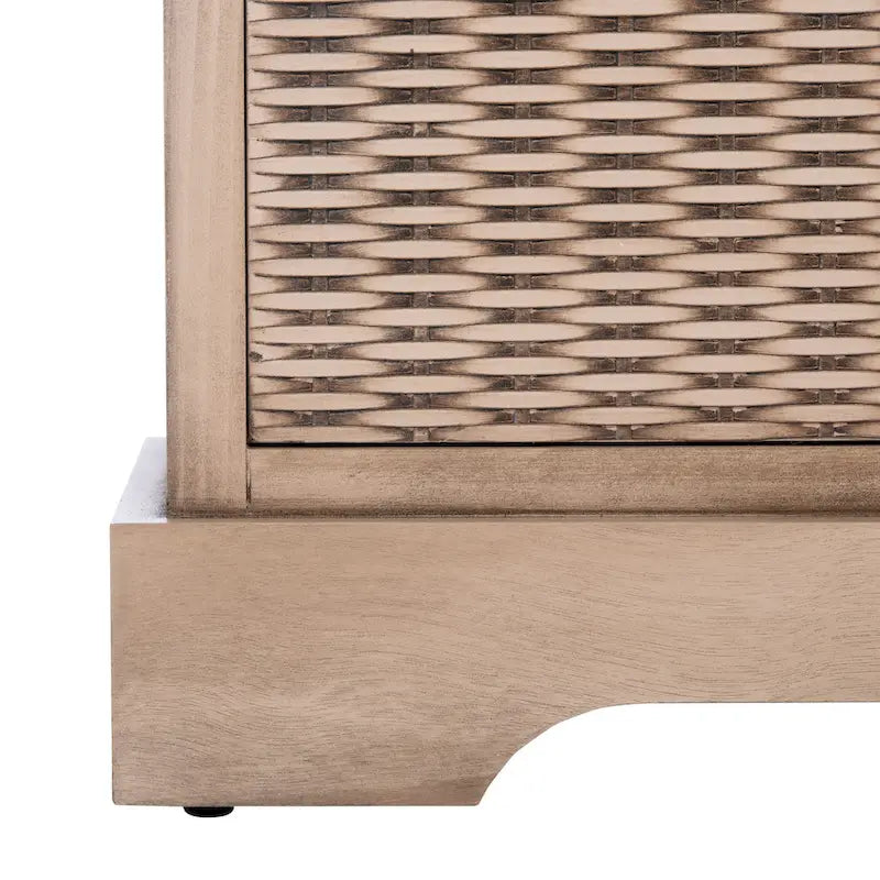 Banc de rangement capitonné à trois tiroirs - 47Lx15Px19H