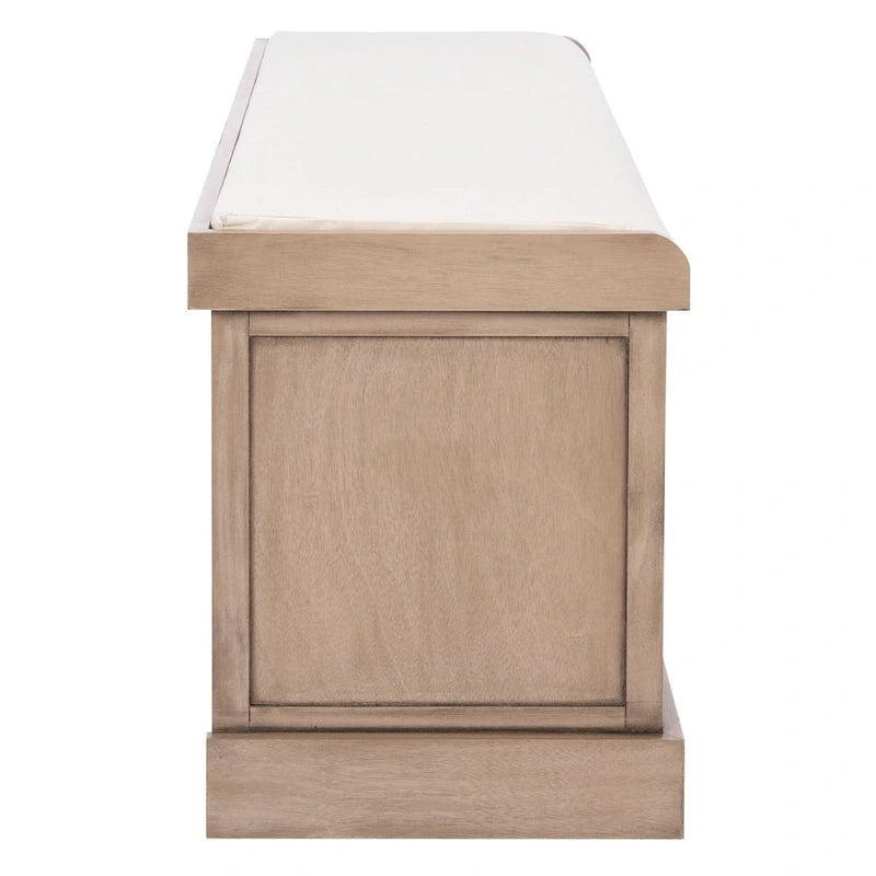 Banc de rangement capitonné à trois tiroirs - 47Lx15Px19H