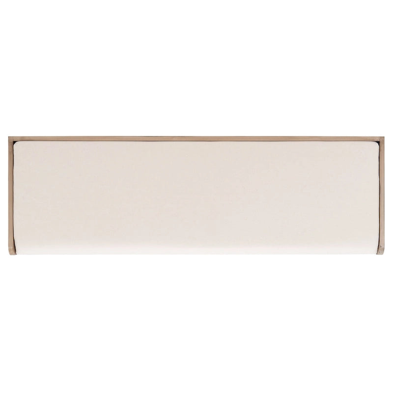 Banc de rangement capitonné à trois tiroirs - 47Lx15Px19H
