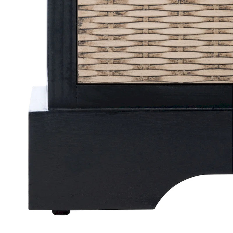 Banc de rangement capitonné à trois tiroirs - 47Lx15Px19H