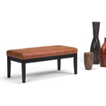 Repose-pieds rectangulaire moderne de 43 pouces de large