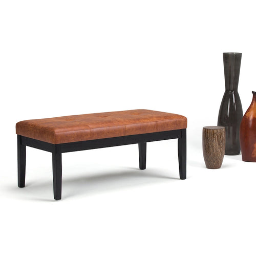 WYNDENHALL Abbey 43 inch Wide Contemporary Rectangle Ottoman Bench