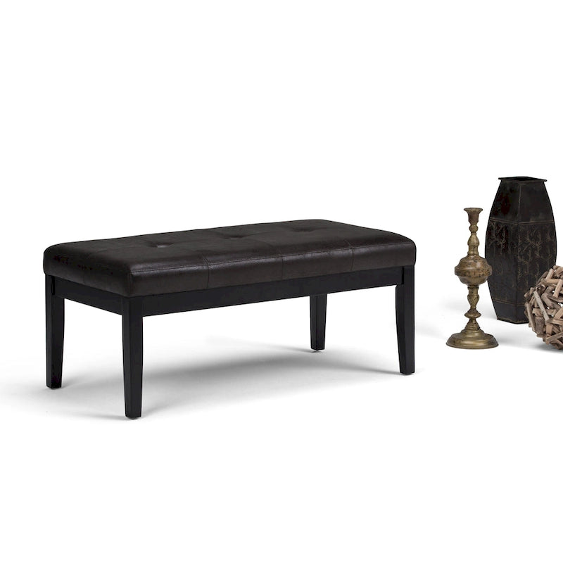 Repose-pieds rectangulaire moderne de 43 pouces de large