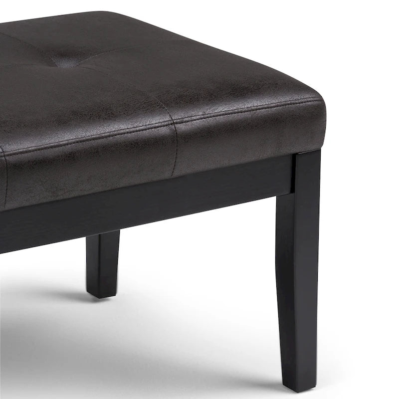 Repose-pieds rectangulaire moderne de 43 pouces de large