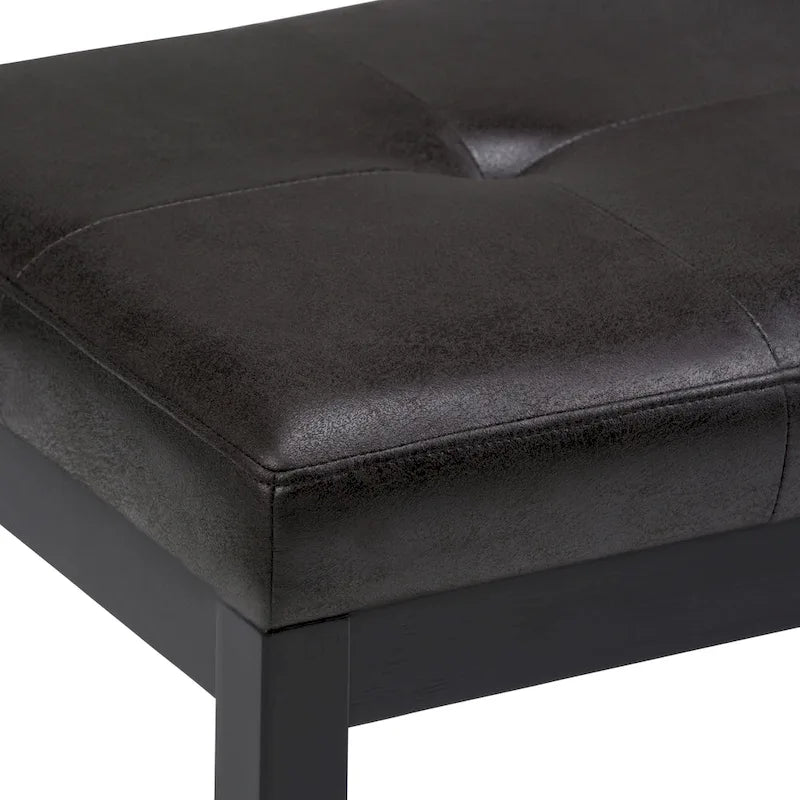 Repose-pieds rectangulaire moderne de 43 pouces de large