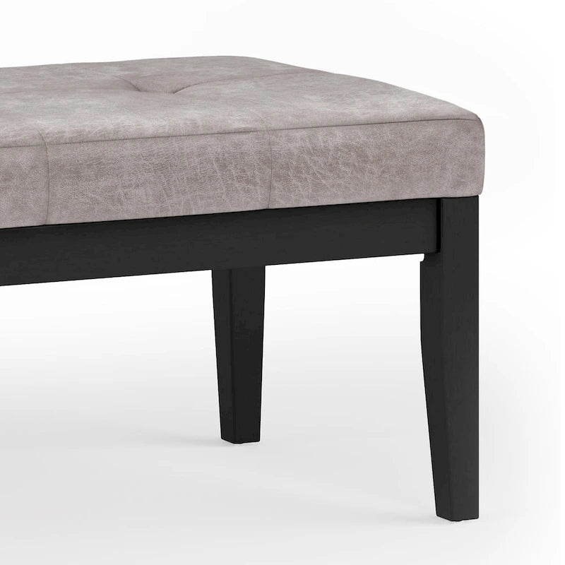 Repose-pieds rectangulaire moderne de 43 pouces de large
