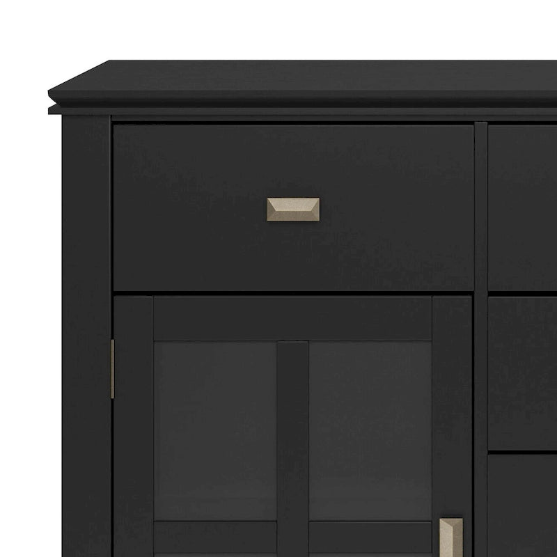 Bahut de style transition en bois massif - 54 pouces de large