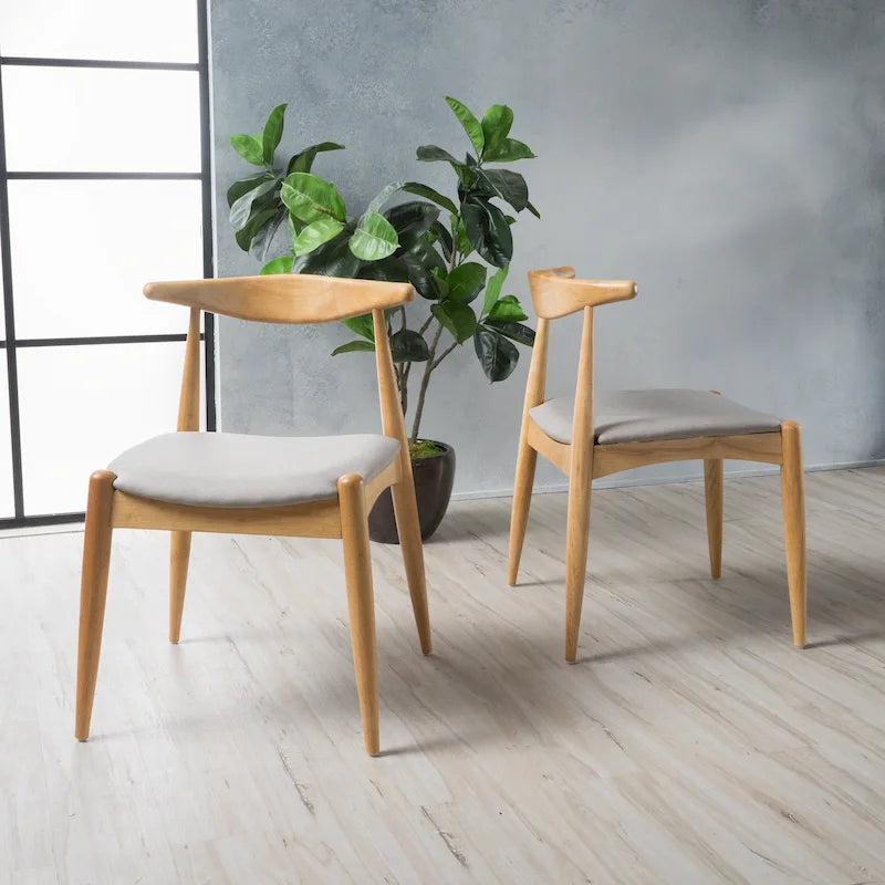 Chaises de salle à manger modernes de style médiéval (lot de deux)
