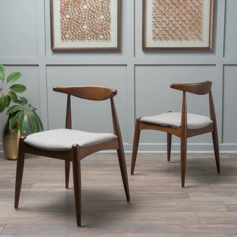 Chaises de salle à manger modernes de style médiéval (lot de deux)