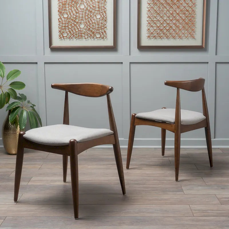 Chaises de salle à manger modernes de style médiéval (lot de deux)