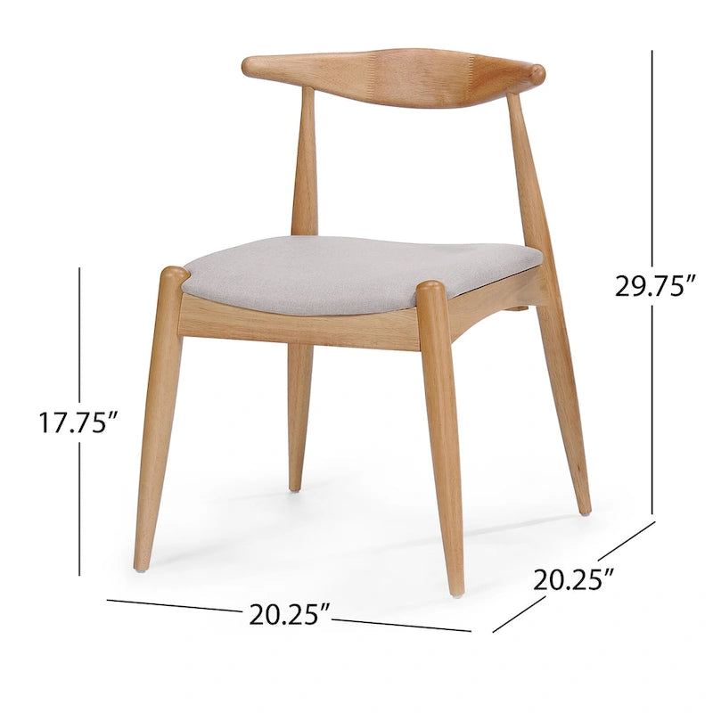 Chaises de salle à manger modernes de style médiéval (lot de deux)