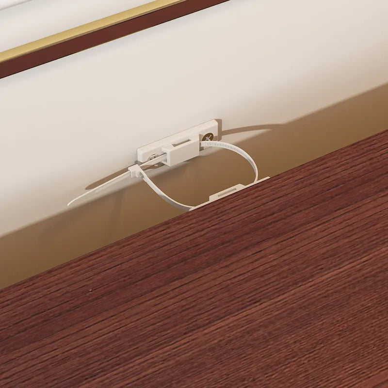 Coiffeuse en bois, commode de chambre à coucher, meuble de rangement, 9 tiroirs