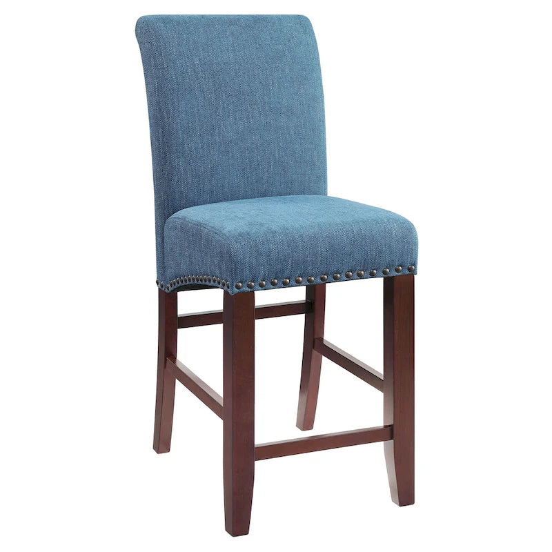 Tabourets de bar avec rivets