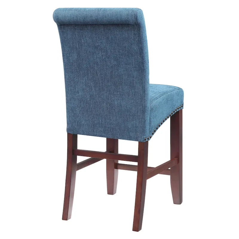 Tabourets de bar avec rivets