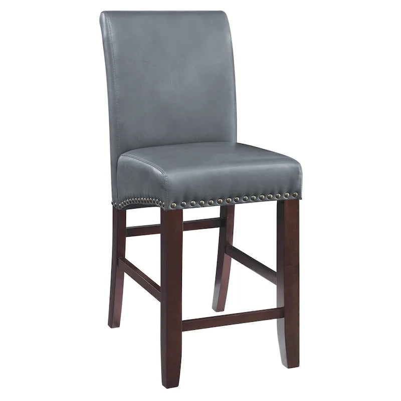 Tabourets de bar avec rivets