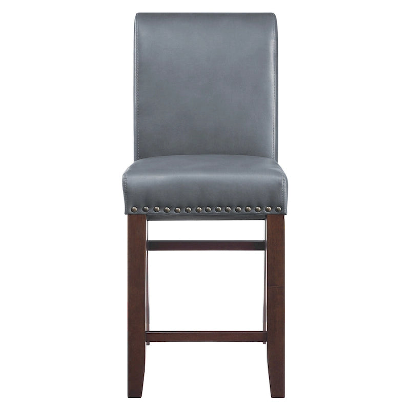 Tabourets de bar avec rivets