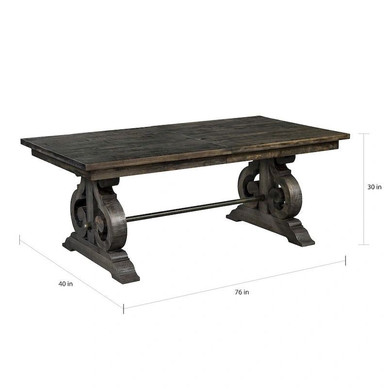 Table à manger rectangulaire en bois