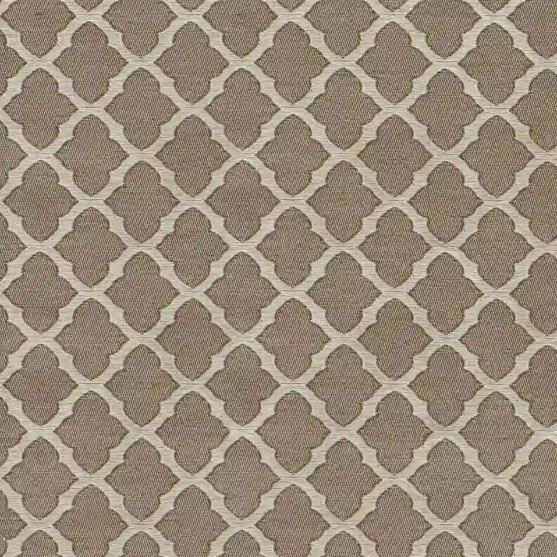 Fauteuils de pasteur (lot de 2) motif trèfle à quatre feuilles de couleur crème moka