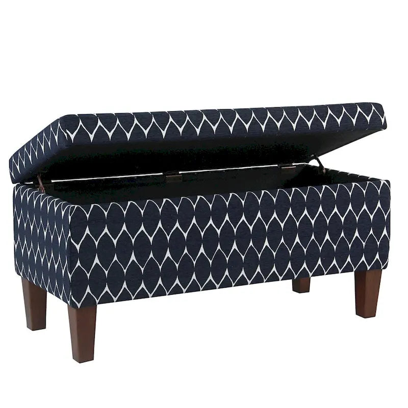 Grand banc de rangement texturé