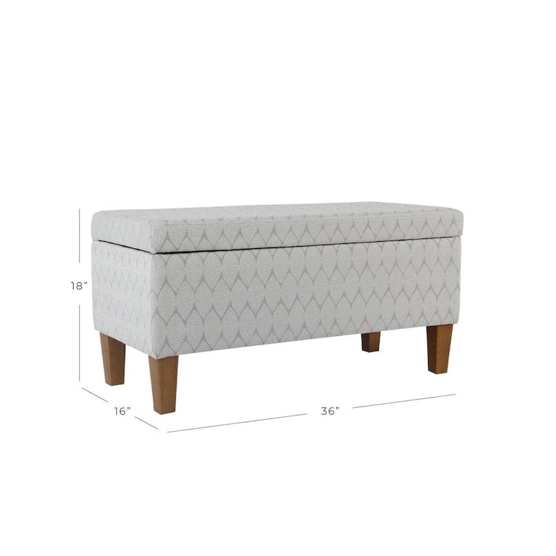 Grand banc de rangement texturé