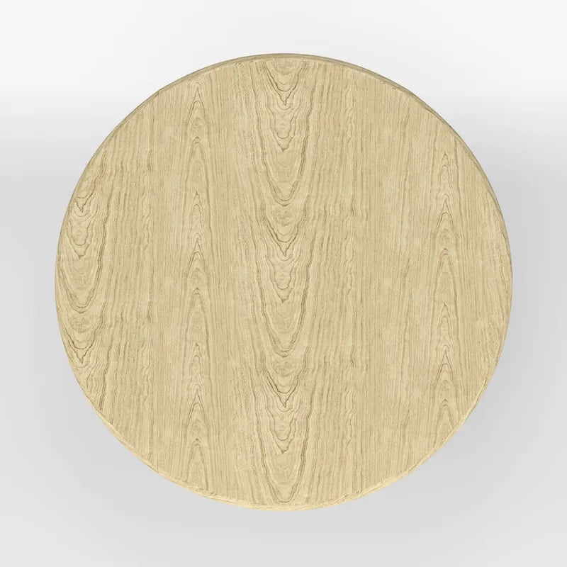 Table à manger 42 avec deux rallonges abattantes et pied central en bois