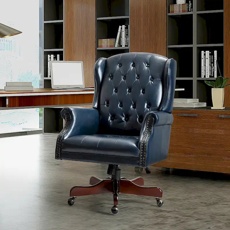 Fauteuil de direction pivotant moderne avec dossier capitonné