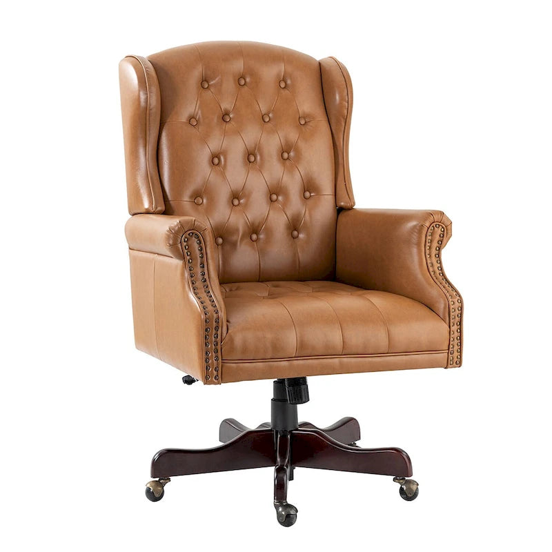 Fauteuil de direction pivotant moderne avec dossier capitonné