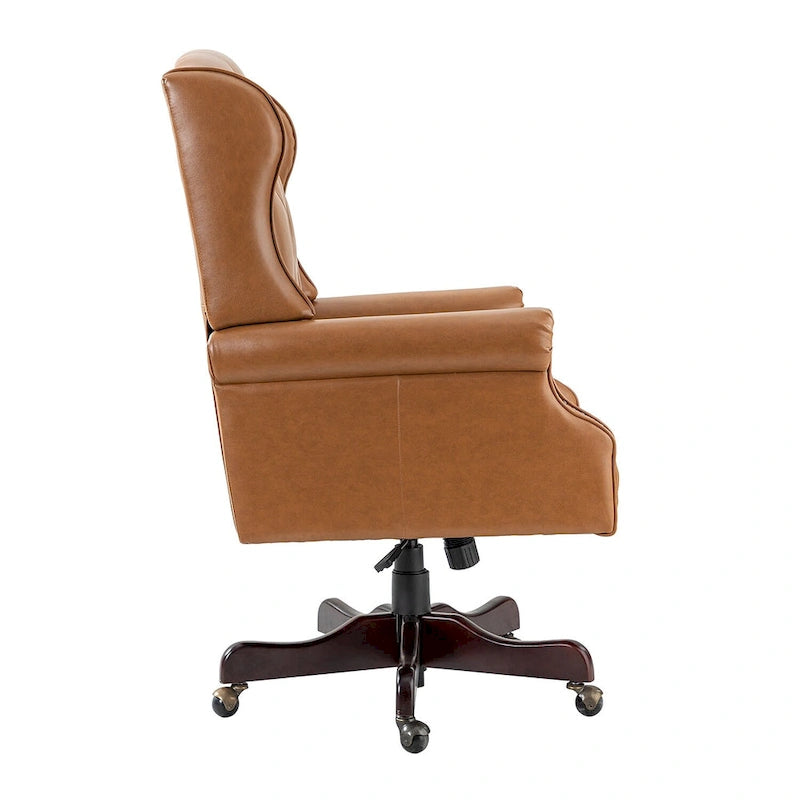 Fauteuil de direction pivotant moderne avec dossier capitonné