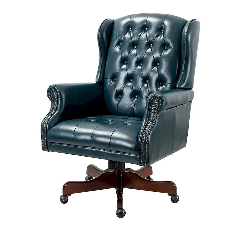 Fauteuil de direction pivotant moderne avec dossier capitonné