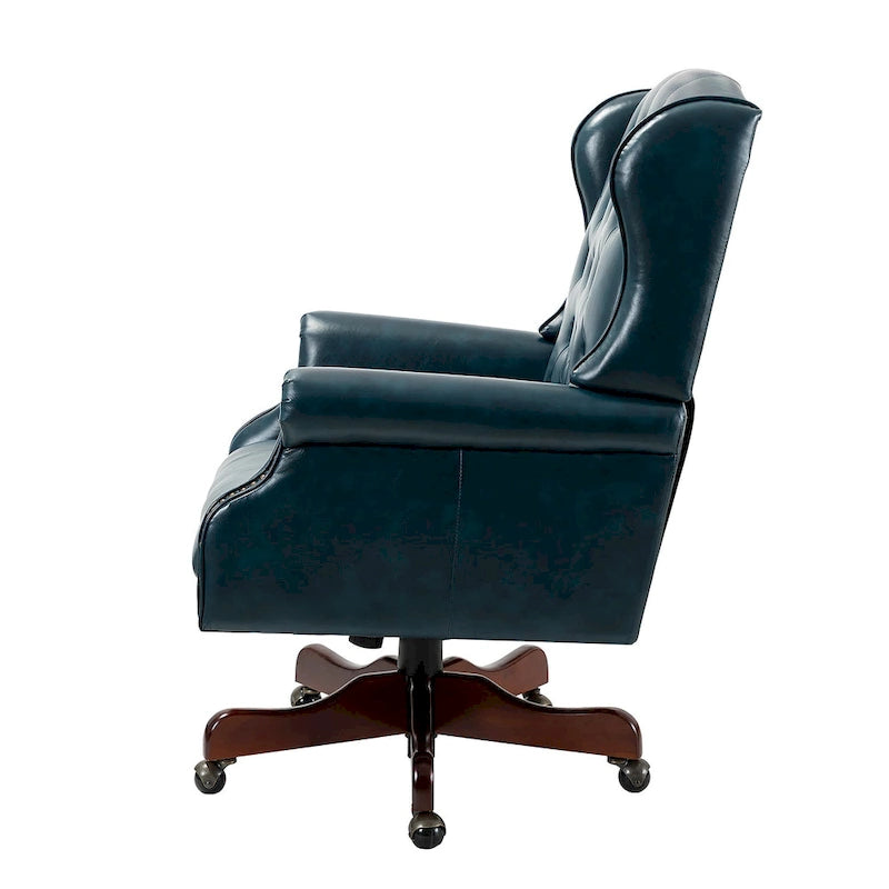 Fauteuil de direction pivotant moderne avec dossier capitonné