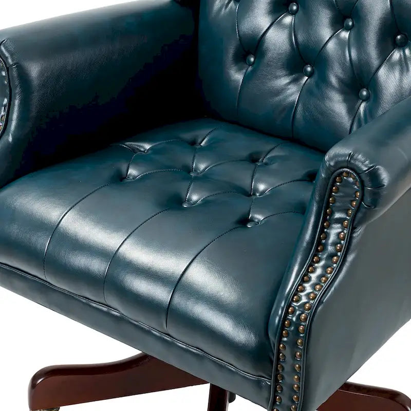 Fauteuil de direction pivotant moderne avec dossier capitonné