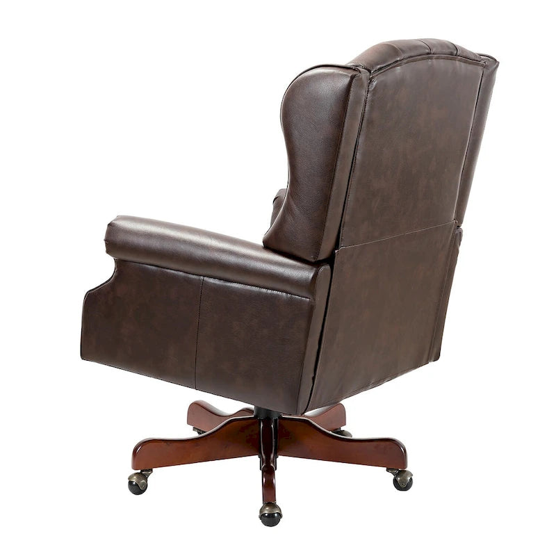 Fauteuil de direction pivotant moderne avec dossier capitonné