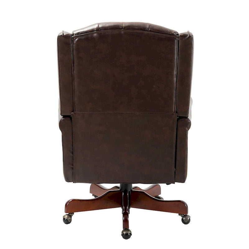 Fauteuil de direction pivotant moderne avec dossier capitonné