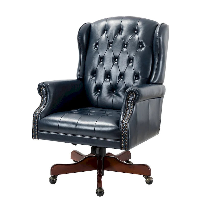 Fauteuil de direction pivotant moderne avec dossier capitonné