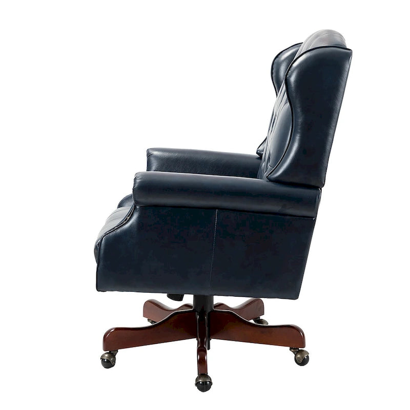 Fauteuil de direction pivotant moderne avec dossier capitonné