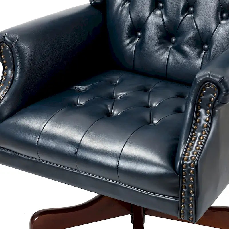 Fauteuil de direction pivotant moderne avec dossier capitonné