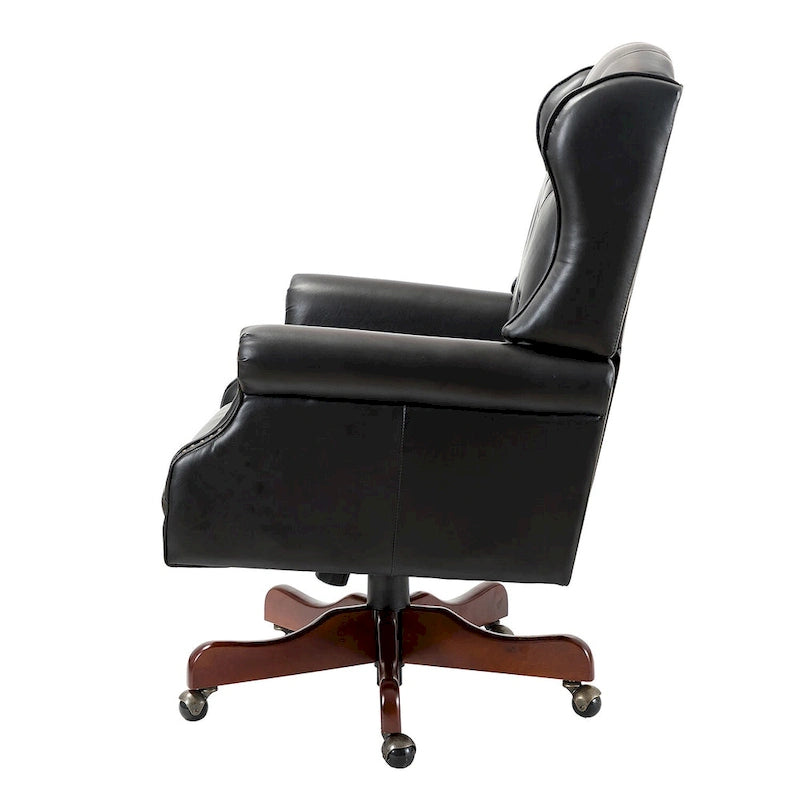 Fauteuil de direction pivotant moderne avec dossier capitonné