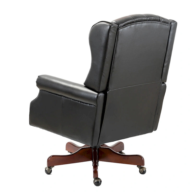 Fauteuil de direction pivotant moderne avec dossier capitonné