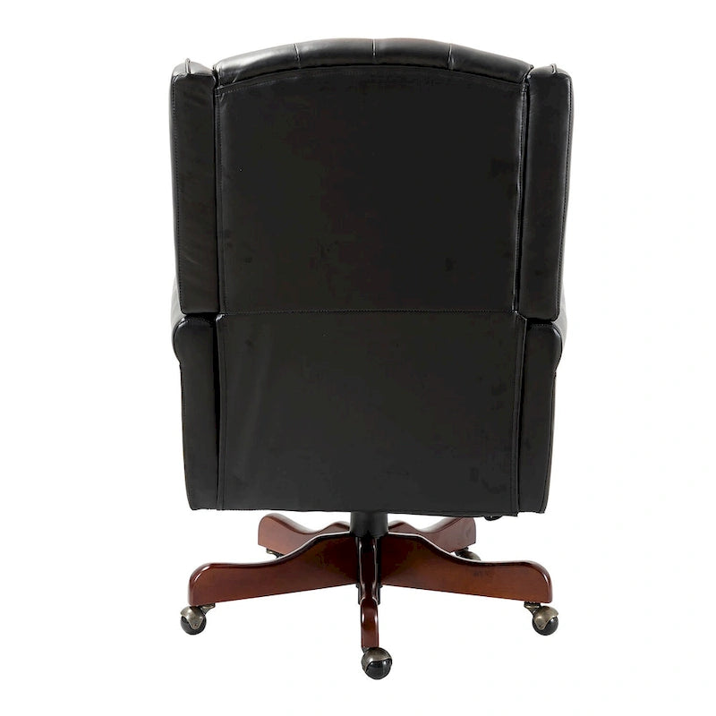 Fauteuil de direction pivotant moderne avec dossier capitonné