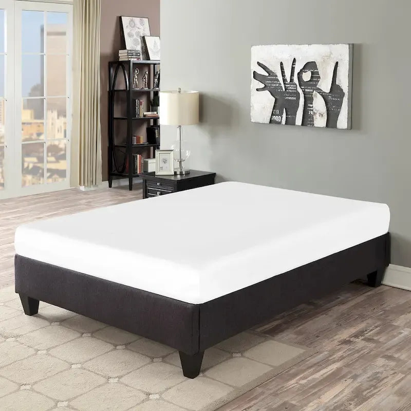 Base de matelas pour cadre de lit plateforme 14 pouces gris foncé