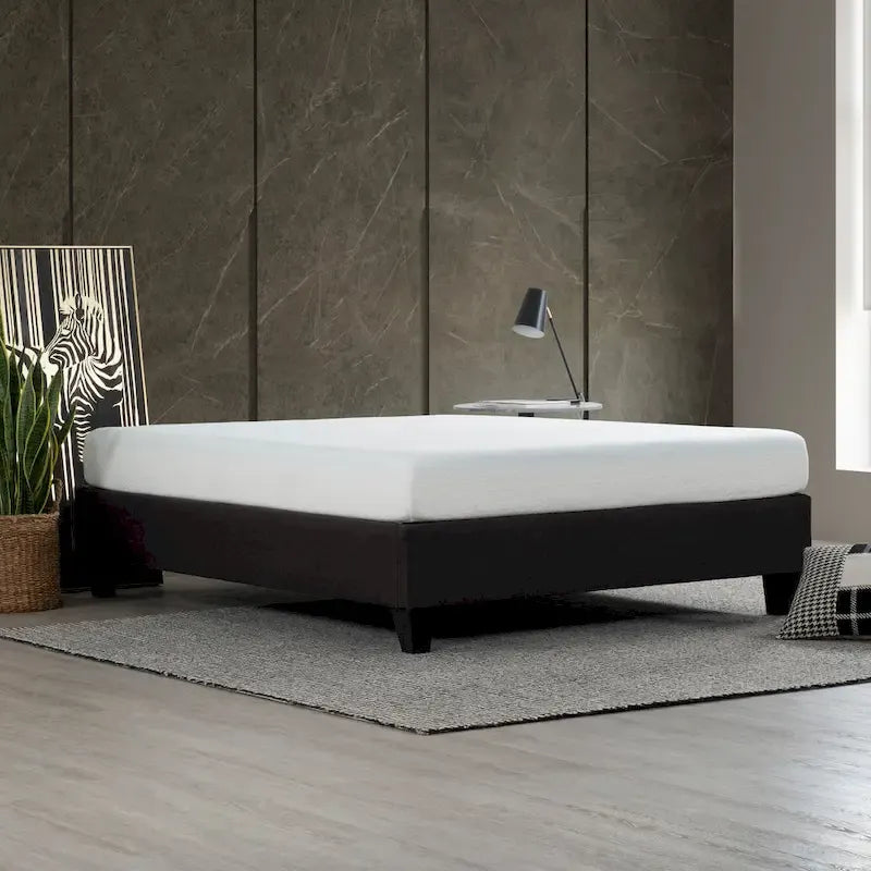 Base de matelas pour cadre de lit plateforme 14 pouces gris foncé