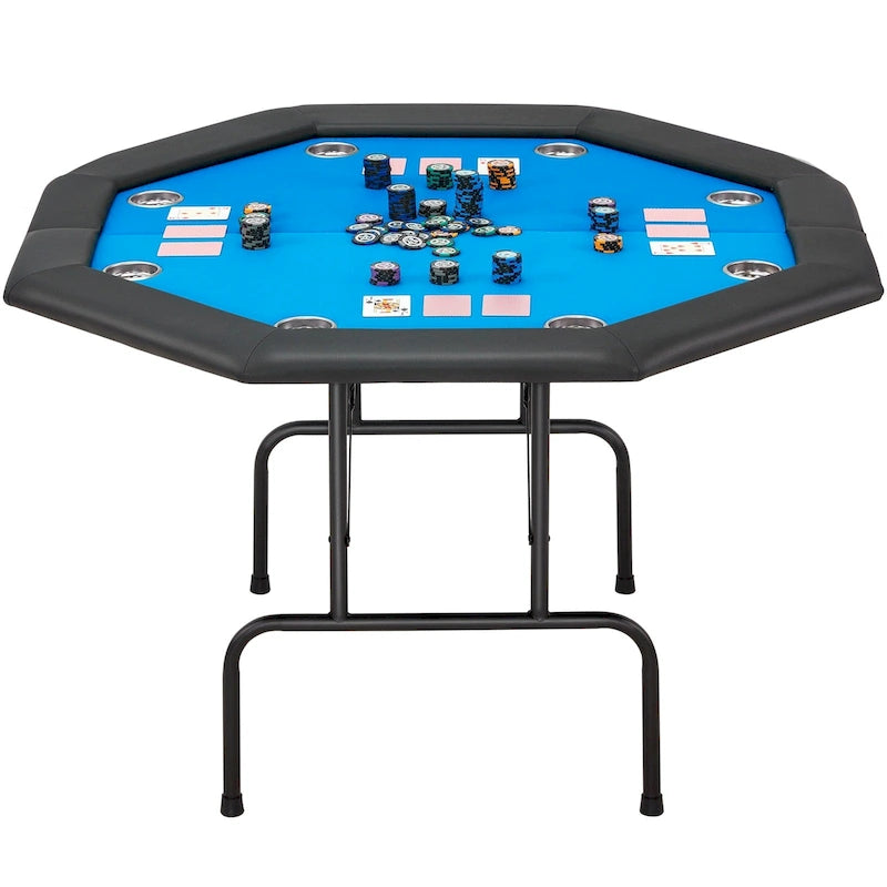 Table de poker 8 joueurs pour jeux de casino et loisirs