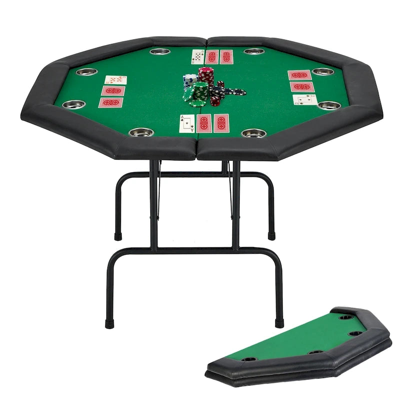 Table de poker 8 joueurs pour jeux de casino et loisirs
